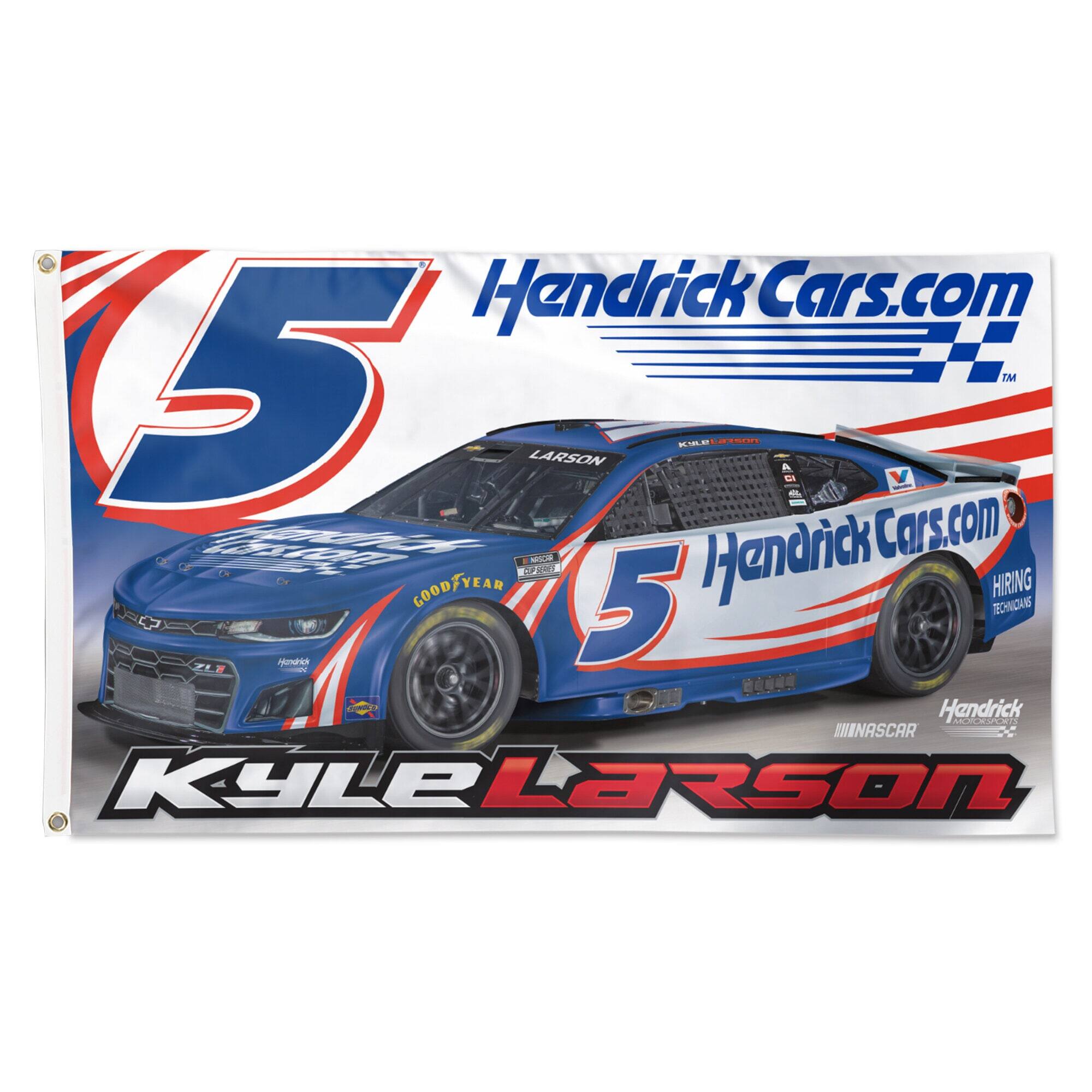 Hendrick Cars.com  
5  
Kyle Larson  
Hiring Technicians  
NASCAR  
Good Year