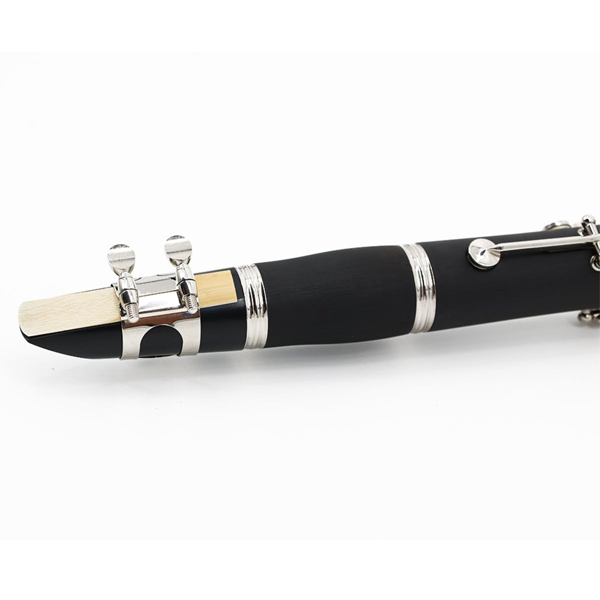 Alt View 9. StarQuest - StarQuest Bb Clarinet Durable ABS Body with 17 Nickel-Plated Keys, Ideal for Beginners to Experienced Musicians, - Black.