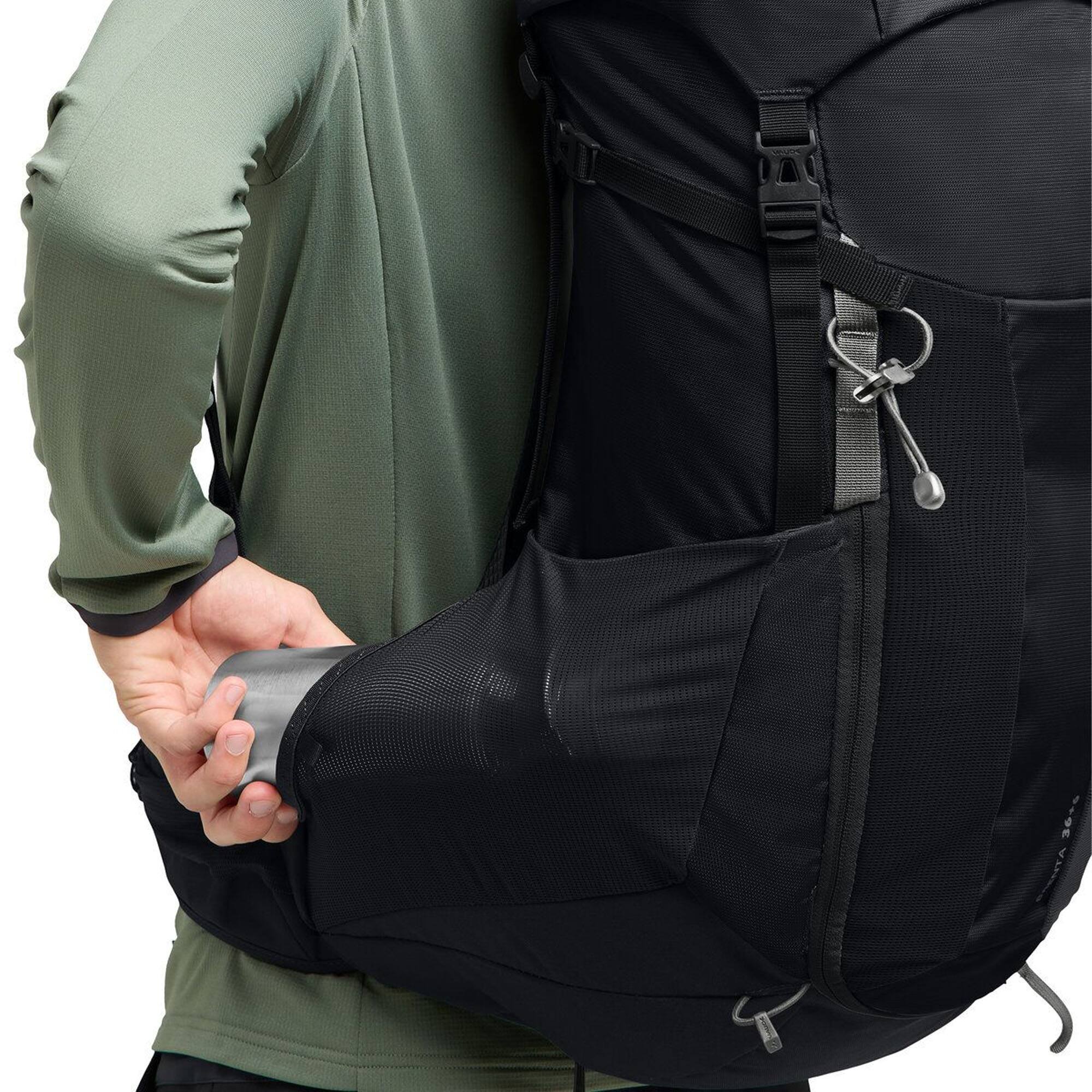 Alt View 5. VAUDE - Vaude Brenta 36+6 Hiking Backpack - Black - Black.