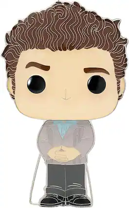 Front. Funko - Seinfeld 3 Inch Funko POP Pin | Kramer - Grey.