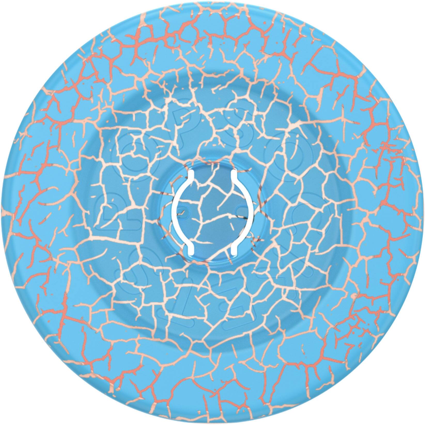 Alt View 3. PopSockets - MagSafe PopGrip Universal Magnetic Grip & Stand with Adapter Ring for Cell Phones - Crackle Denali Printed.