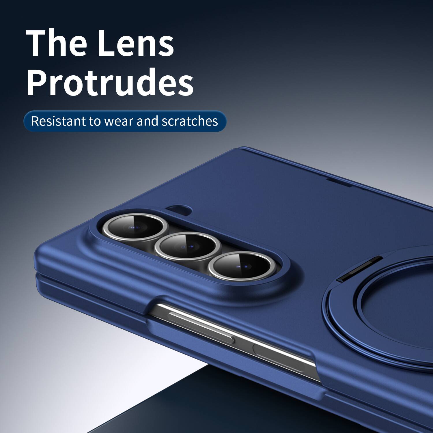 The Lens Protrudes  
Resistant to wear and scratches