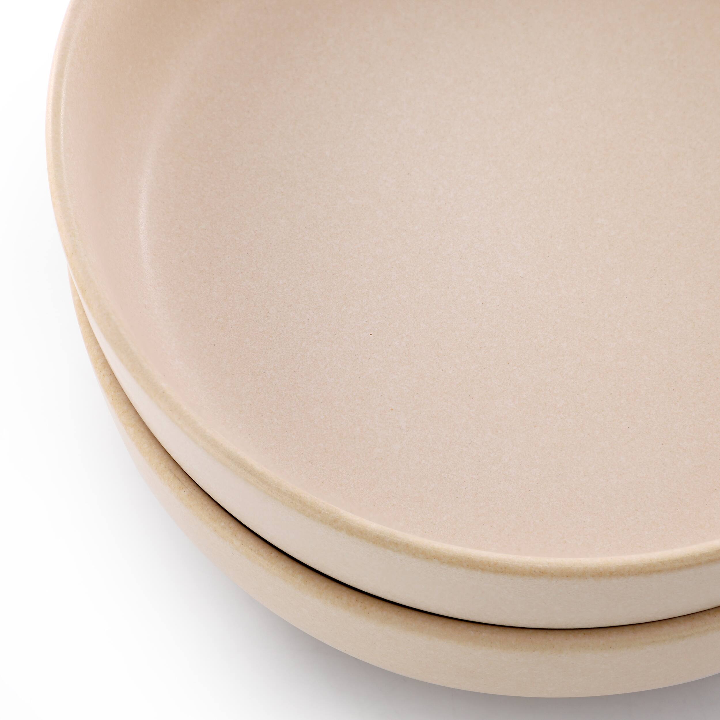Alt View 3. Gibson - Soho Lounge Bryant Park 2 Piece 8 Inch Stoneware Dinner Bowl Set in Beige - Beige.