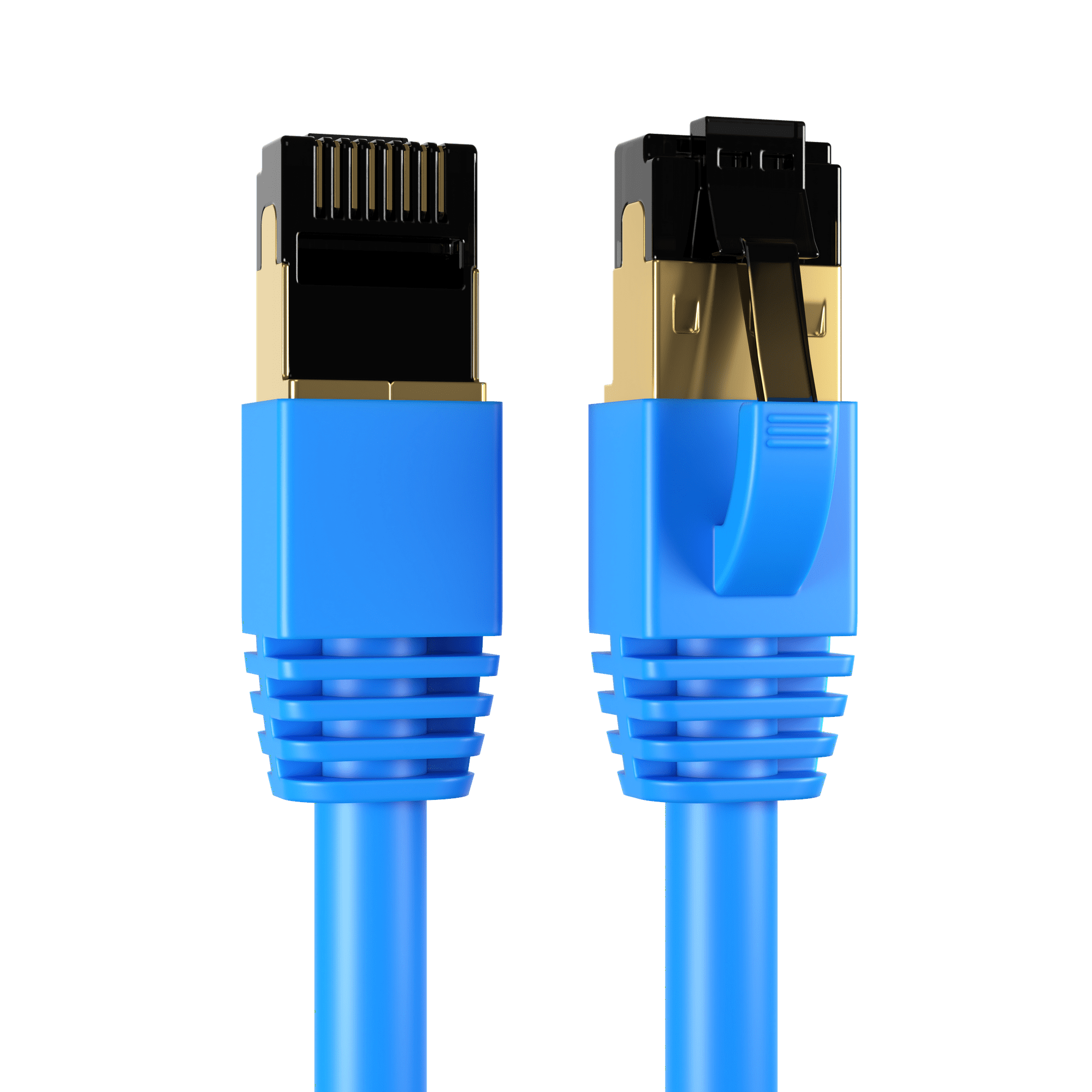 Cables Direct Online - Cat8 Ethernet Cable 50FT, 40Gbps High-Speed RJ45 Shielded Copper Cord for Router, PC & Gaming - Blue