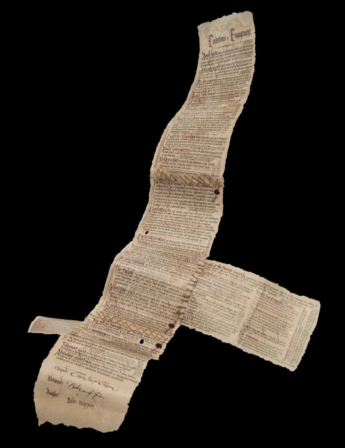 The text appears to be a jumbled and distorted version of a historical document. Here is the corrected and grouped text:

"Constitution

We the People of the United States, in Order to form a more perfect Union, establish Justice, insure domestic Tranquility, provide for the common defence, promote the general Welfare, and secure the Blessings of Liberty to ourselves and our Posterity, do ordain and establish this Constitution for the United States of America.

Bill of Rights"

This is a reference to the United States Constitution and the Bill of Rights.