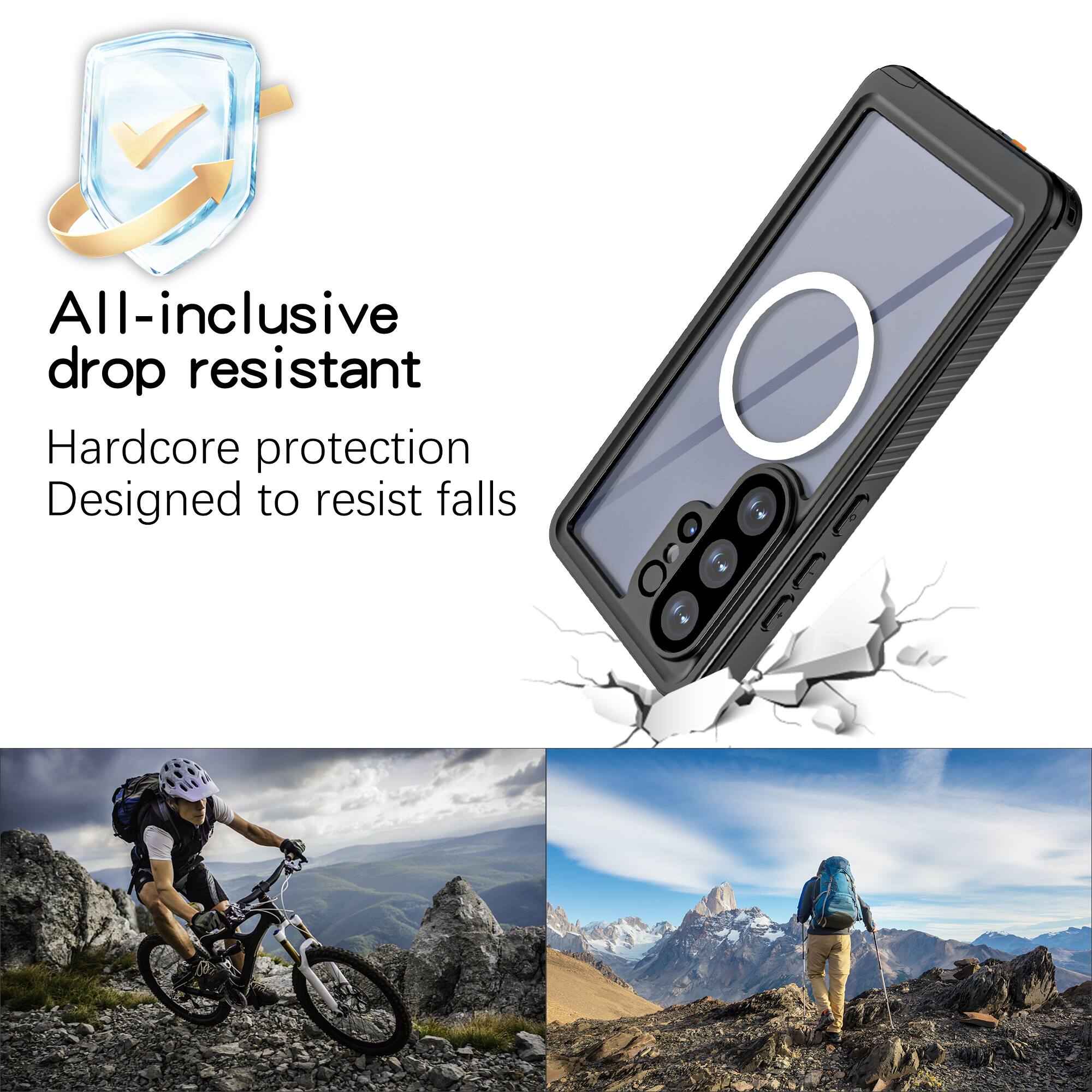All-inclusive drop resistant  
Hardcore protection  
Designed to resist falls