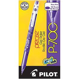 Pilot - Precise P-700 Gel Pens, Fine Point, Dozen - Purple Ink