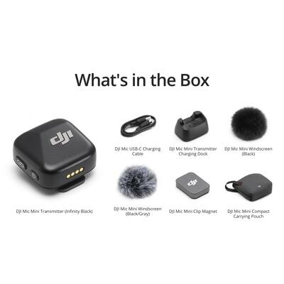 【新品】 DJI Mic Miniトランスミッター（インフィニティブラック） DJI Mic Mini Transmitter (Infinity Black)