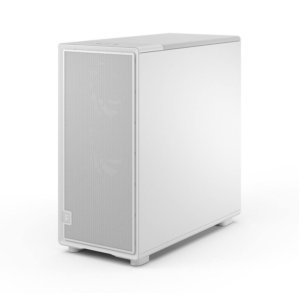 Back. Fractal Design - Fractal Design Epoch XL White - Tempered Glass, High Airflow, Mesh Front, 3 Fans, Spacious, ATX/mATX/ITX Support - White.