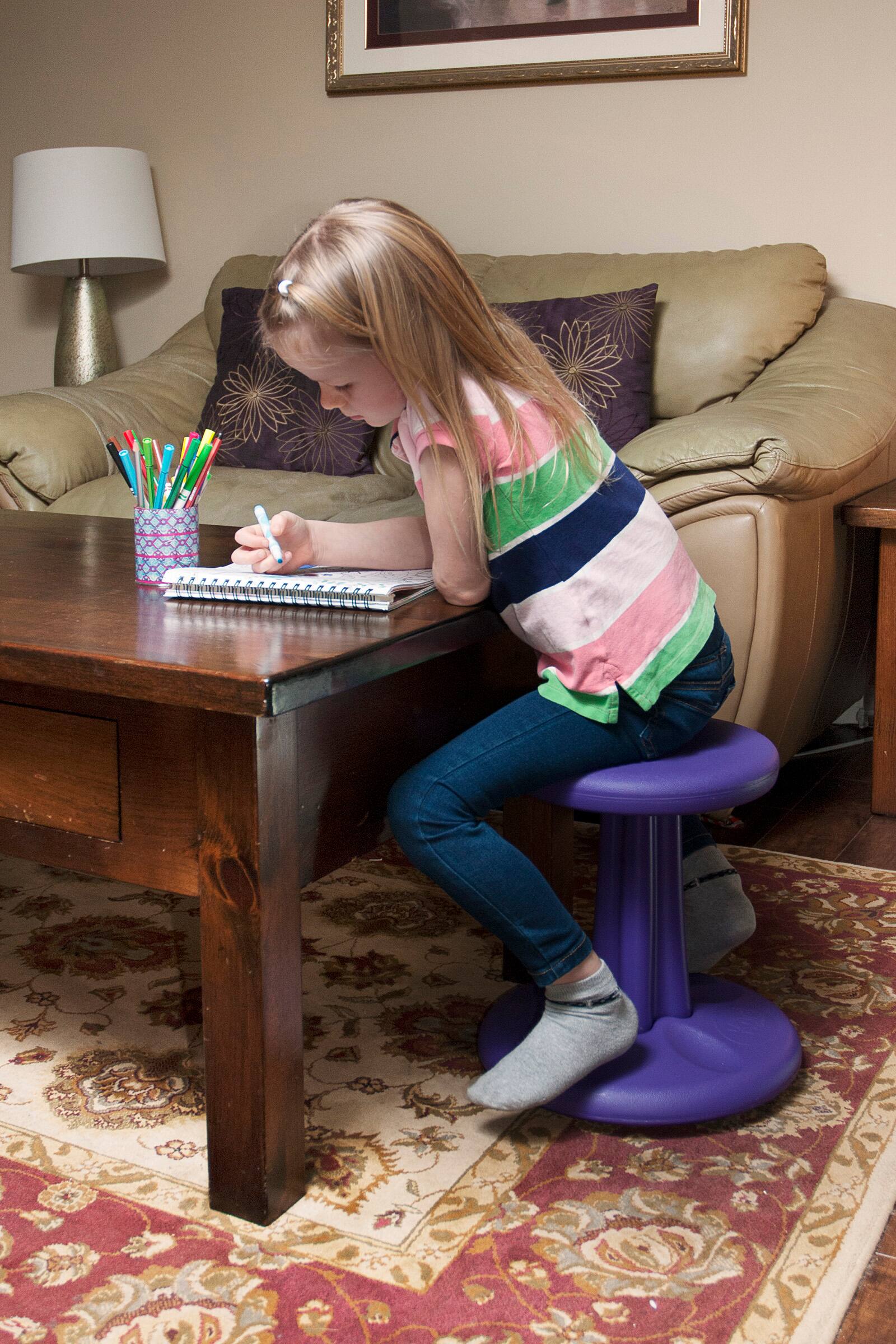 Alt View 2. Kore Design - Kids Wobble Chair 14" - Grey.