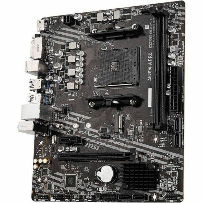 MSI A520M A PRO AM4 AMD A520 USB 3.0 Micro ATX AMD Motherboard
