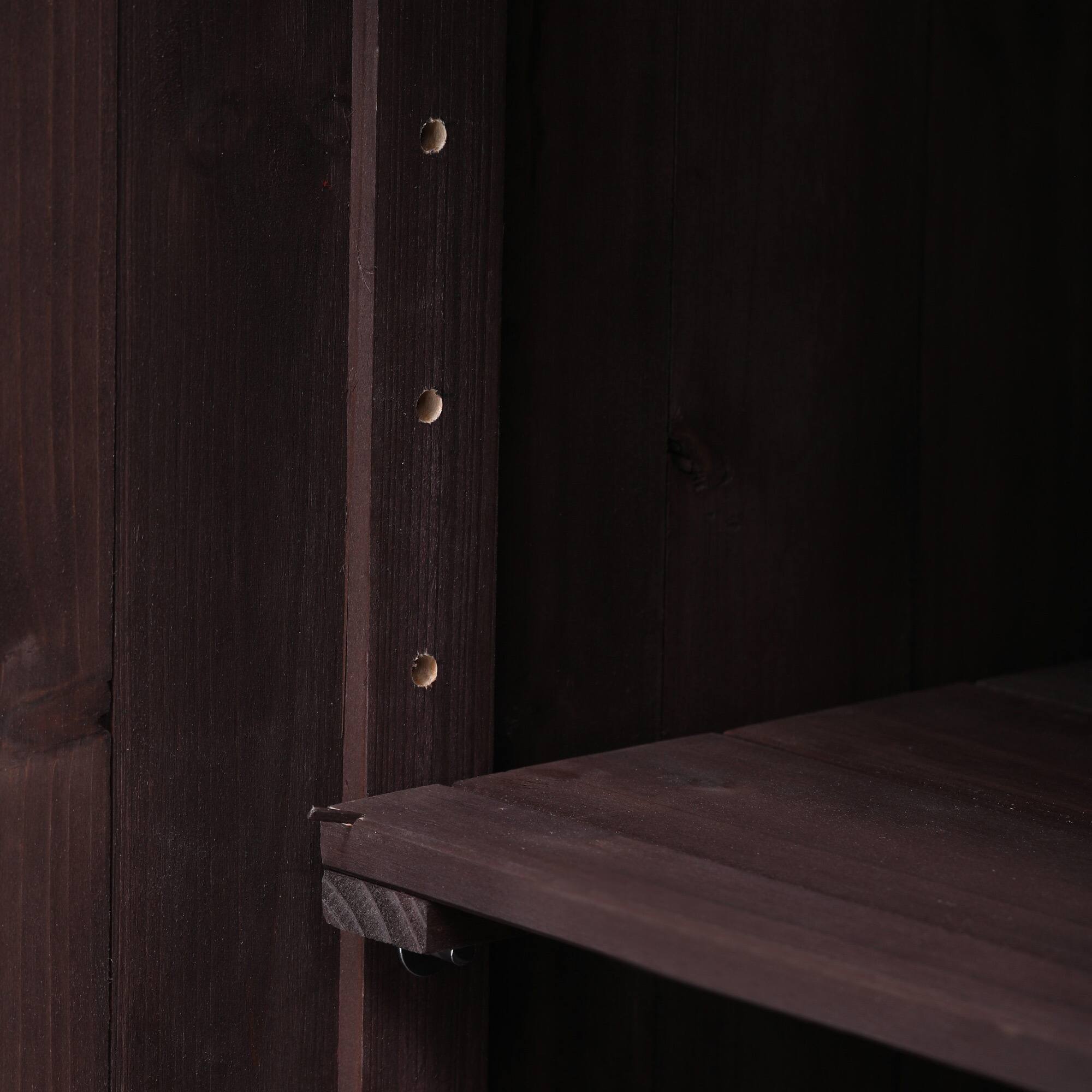 Alt View 7. Spaco - Spaco 53.3" Kitchen Island Cart with Adjustable Shelf, Spice Rack, Raised Shelf, Stainless Steel, Rolling Cart, Storage - Brown.