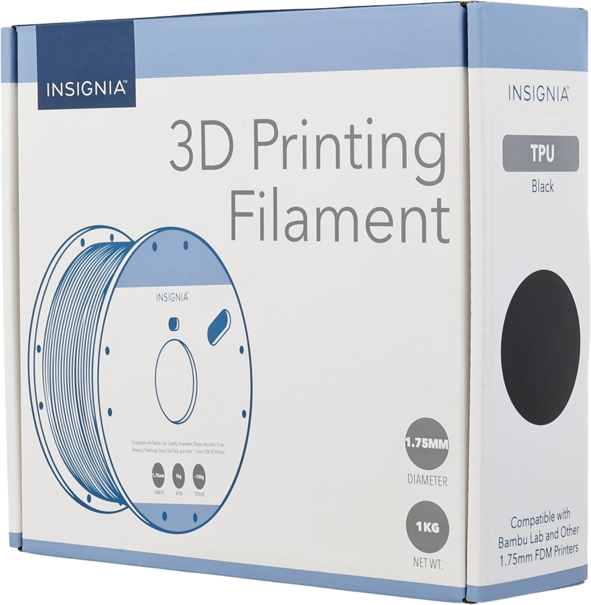 INSIGNIA 3D Printing TPU Black Filament

INSIGNIA Corporation

1.75MM DIAMETER

1KG NET WT.

Compatible with Lab and Other Bambu Printers 1.75mm FDM