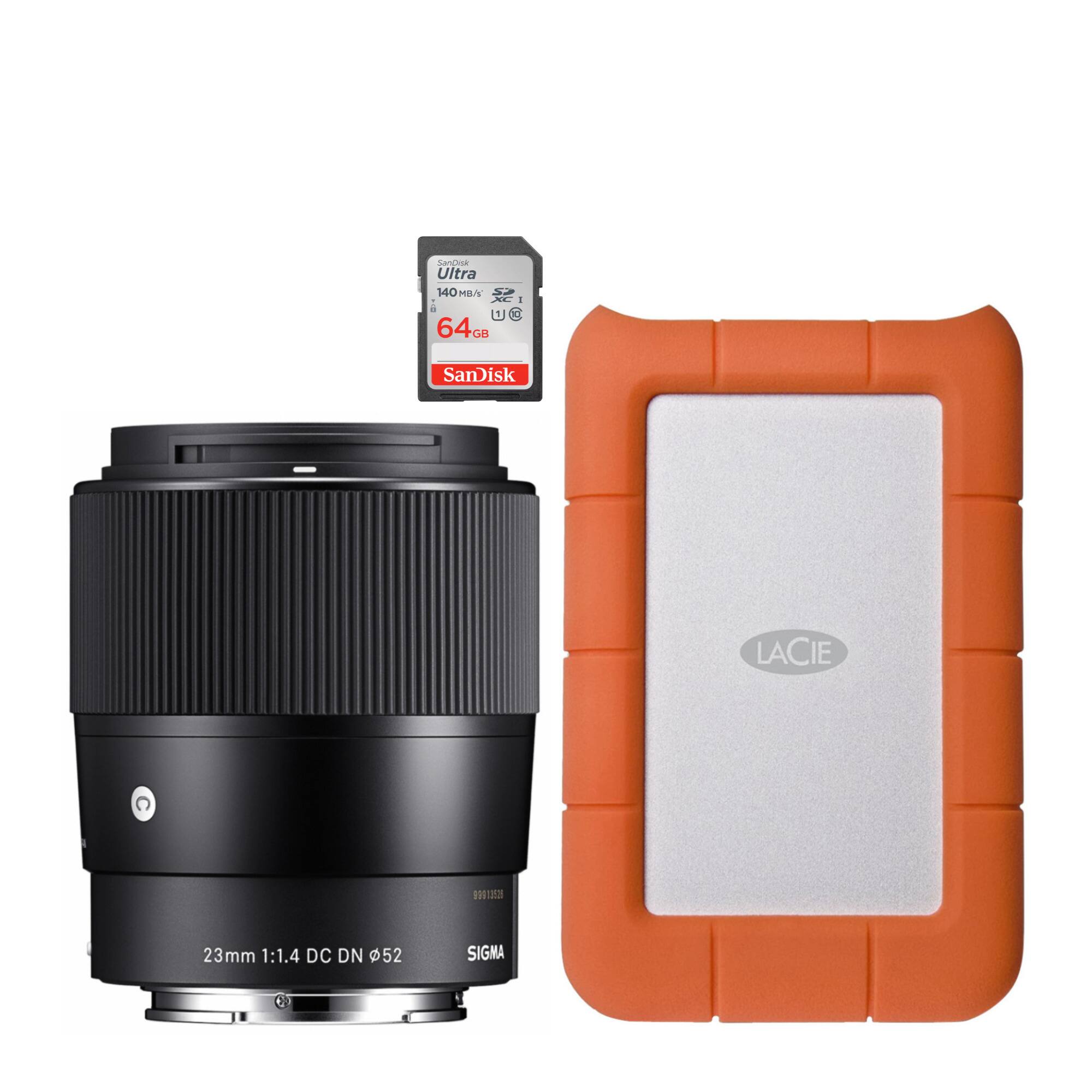 Srgand Ultra 140 MB/s UHS-I 64 GB Sanisk LACIE ROS12N 23mm 1:1.4 DC DN 52 SIGMA