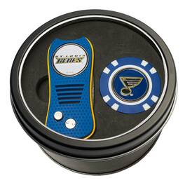 Team Golf - St. Louis Blues Switch Chip Golf Tin Set - Multicolor