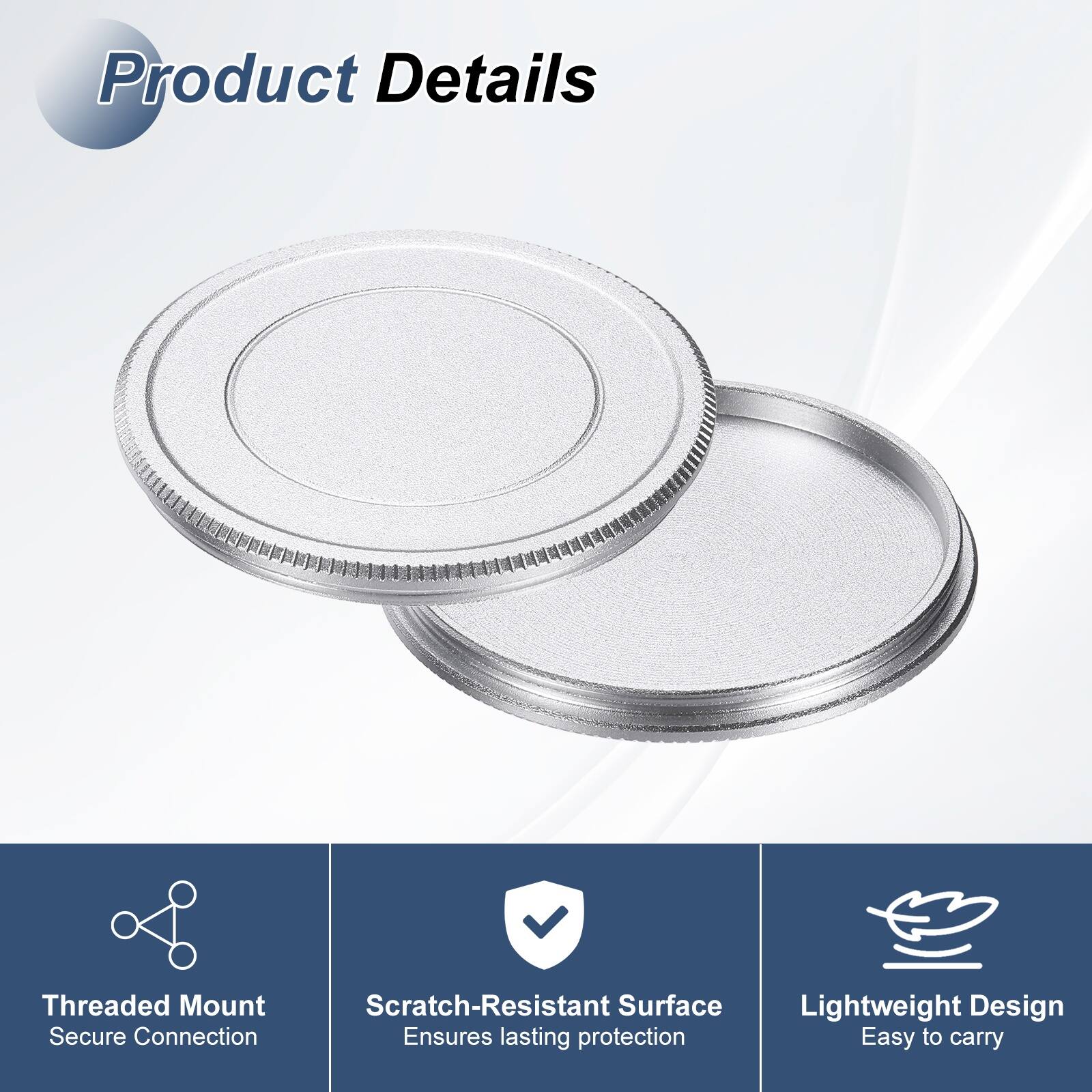 Product Details

- Threaded Mount
  - Secure Connection

- Scratch-Resistant Surface
  - Ensures lasting protection

- Lightweight Design
  - Easy to carry