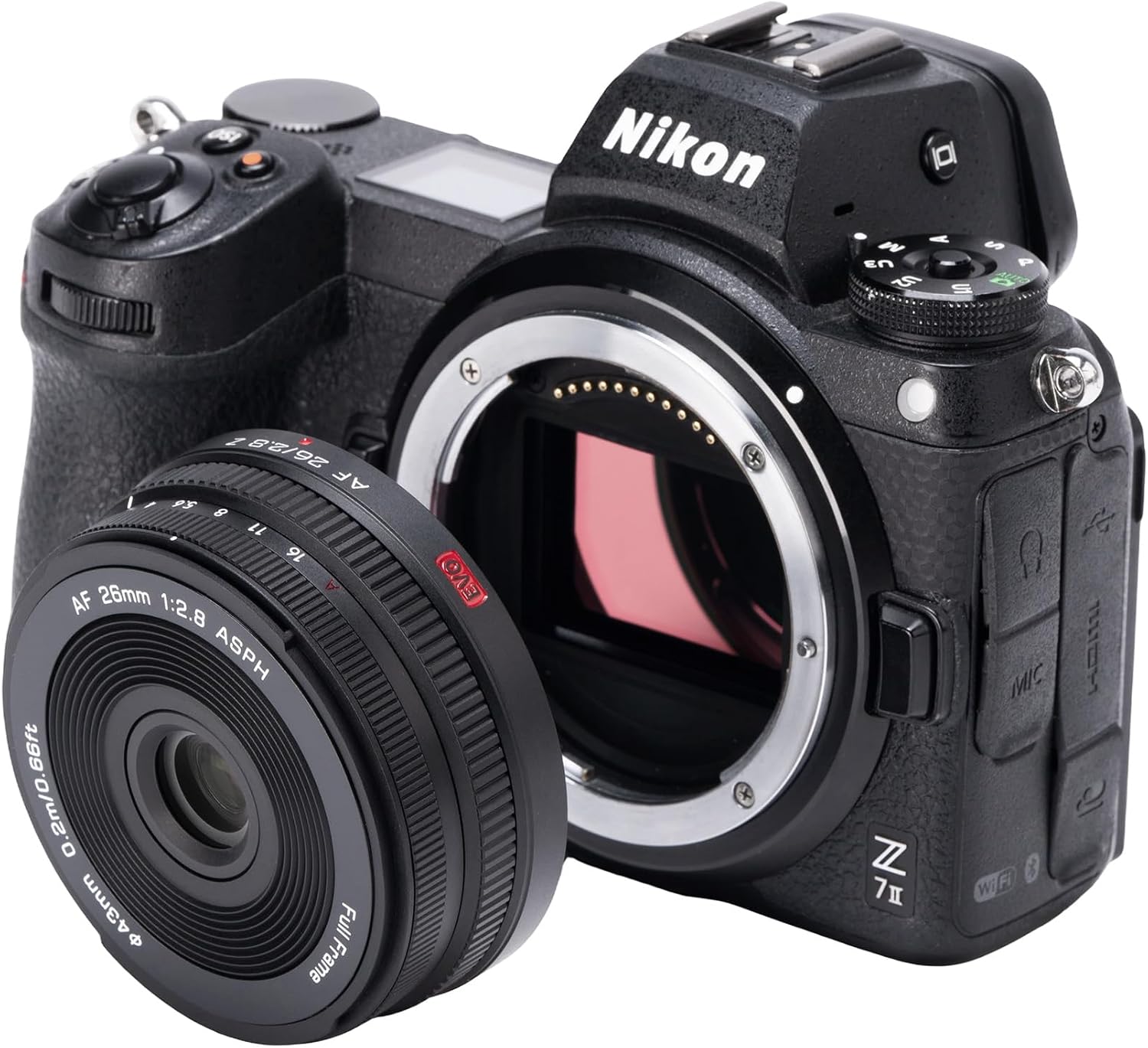 Nikon
A W S UE - 5 10
P
x
26/2.8 S'S/ AF IS 8 11 16 26mm by AF 1:2.8 ASPH 0.2m/0.66ft 43mm Full Frame
EVO 13g
Z 7
:) 1/4 KOMI MIC 16 WIG
