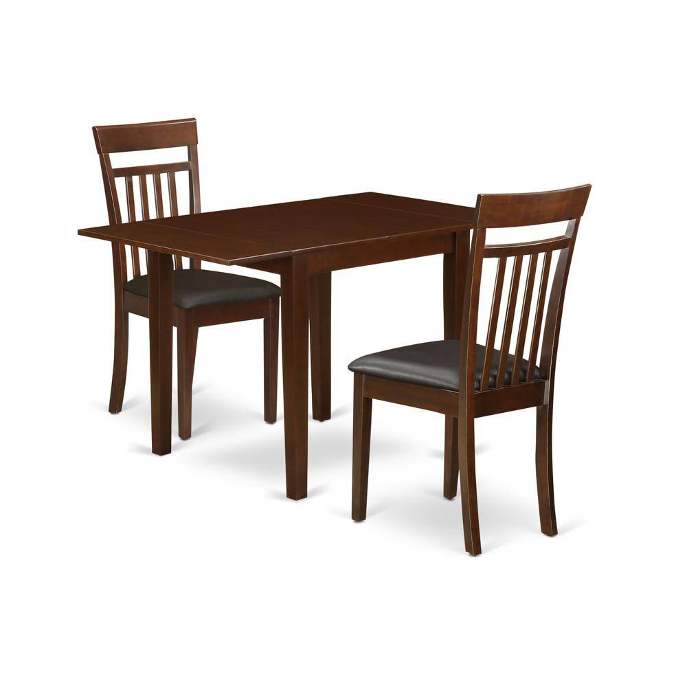 Left. East West Furniture - Dining Room Set Mahogany - Brown.