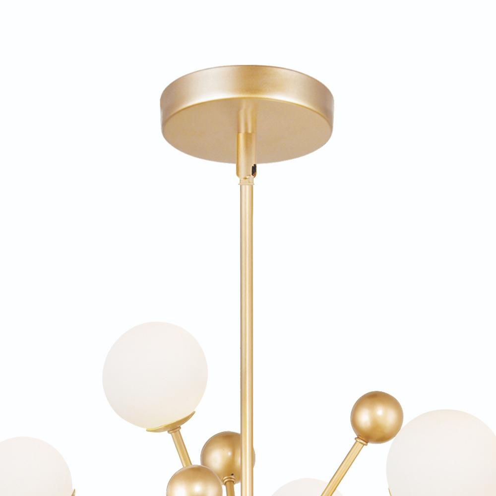Alt View 1. CWI Lighting - Element 11 Light Chandelier With Sun Gold Finish - Sun Gold.