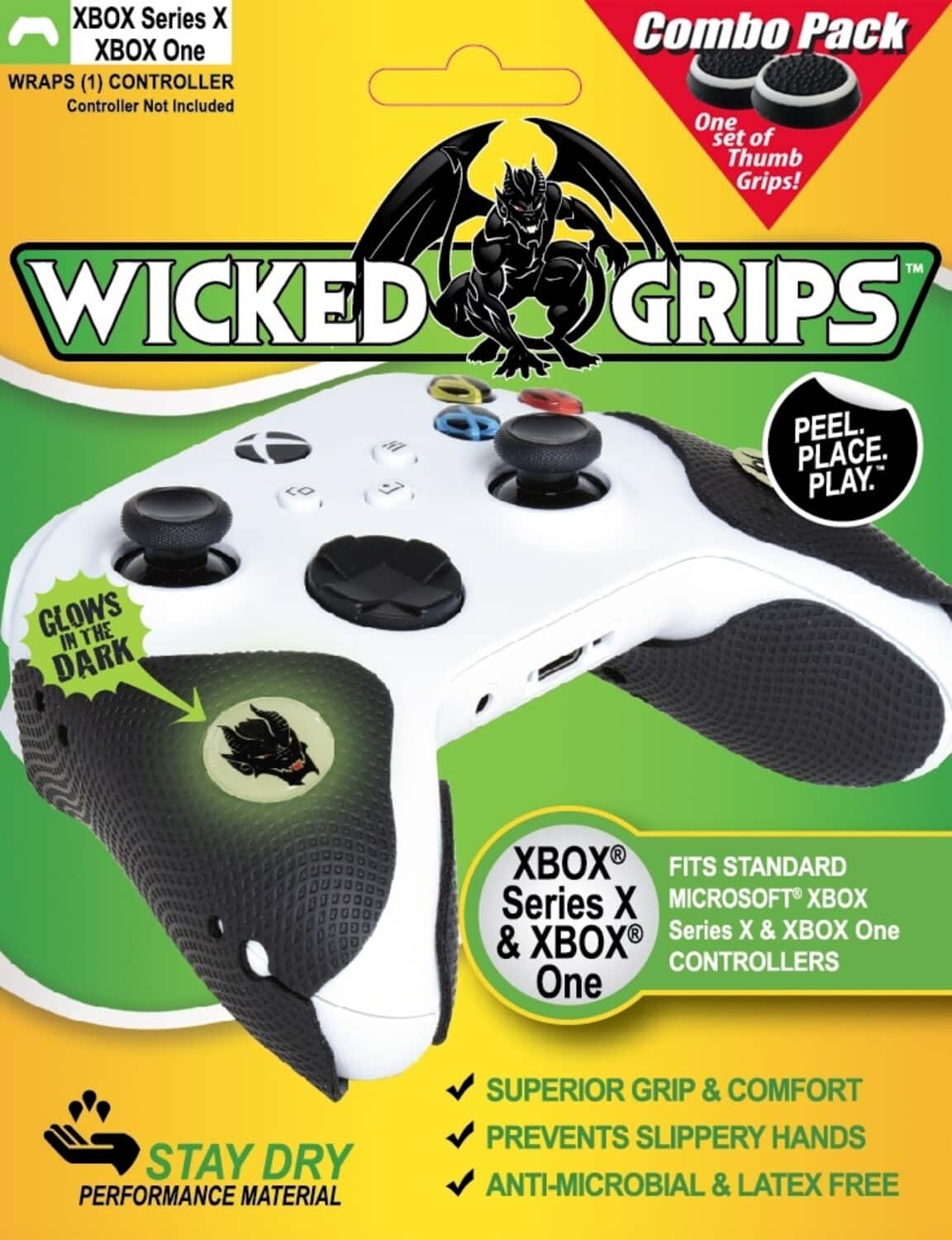 PopMarket - Wicked Grips Controller and Thumb Grip Combo - Multicolor