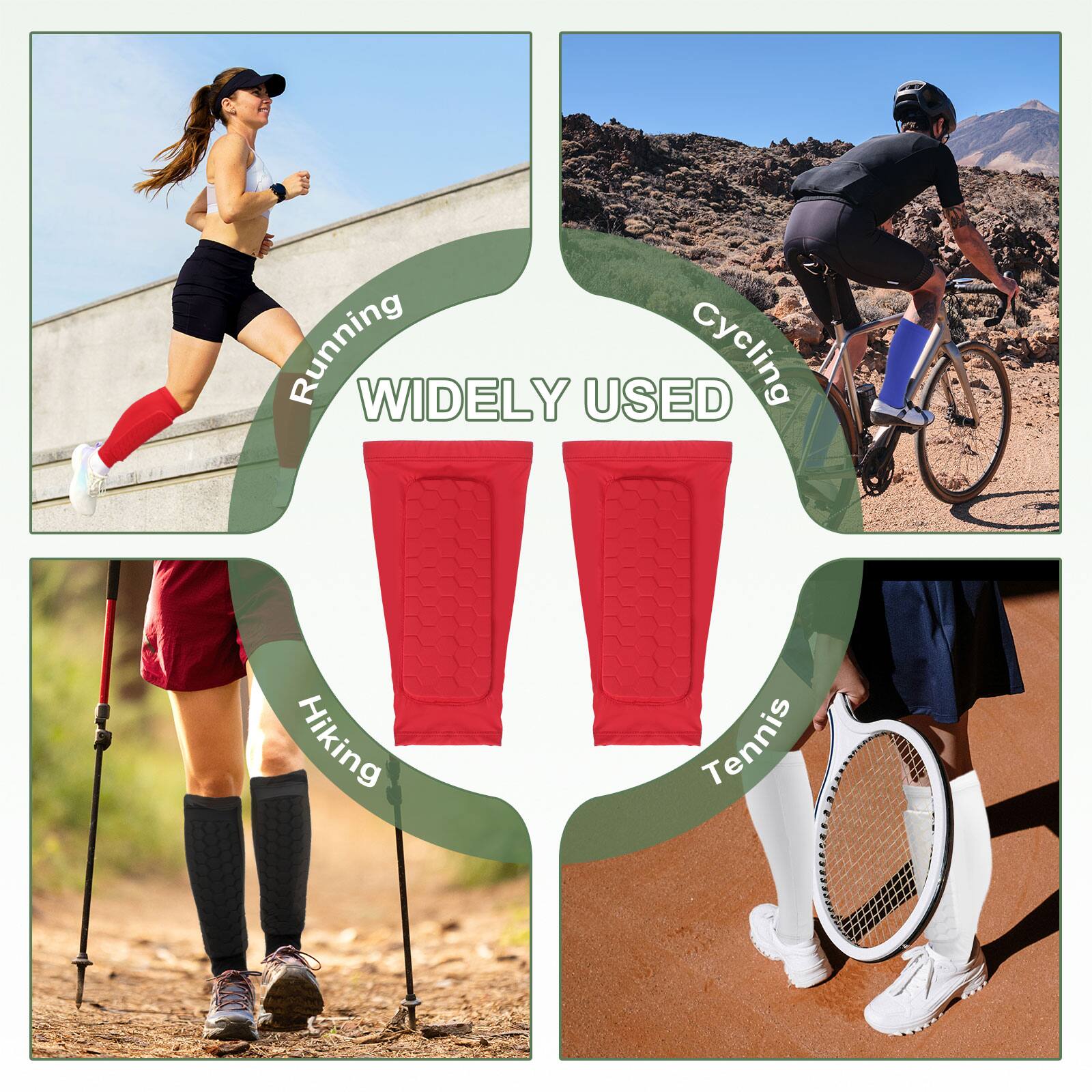 Running  
Cycling  
Hiking  
Tennis  

WIDELY USED