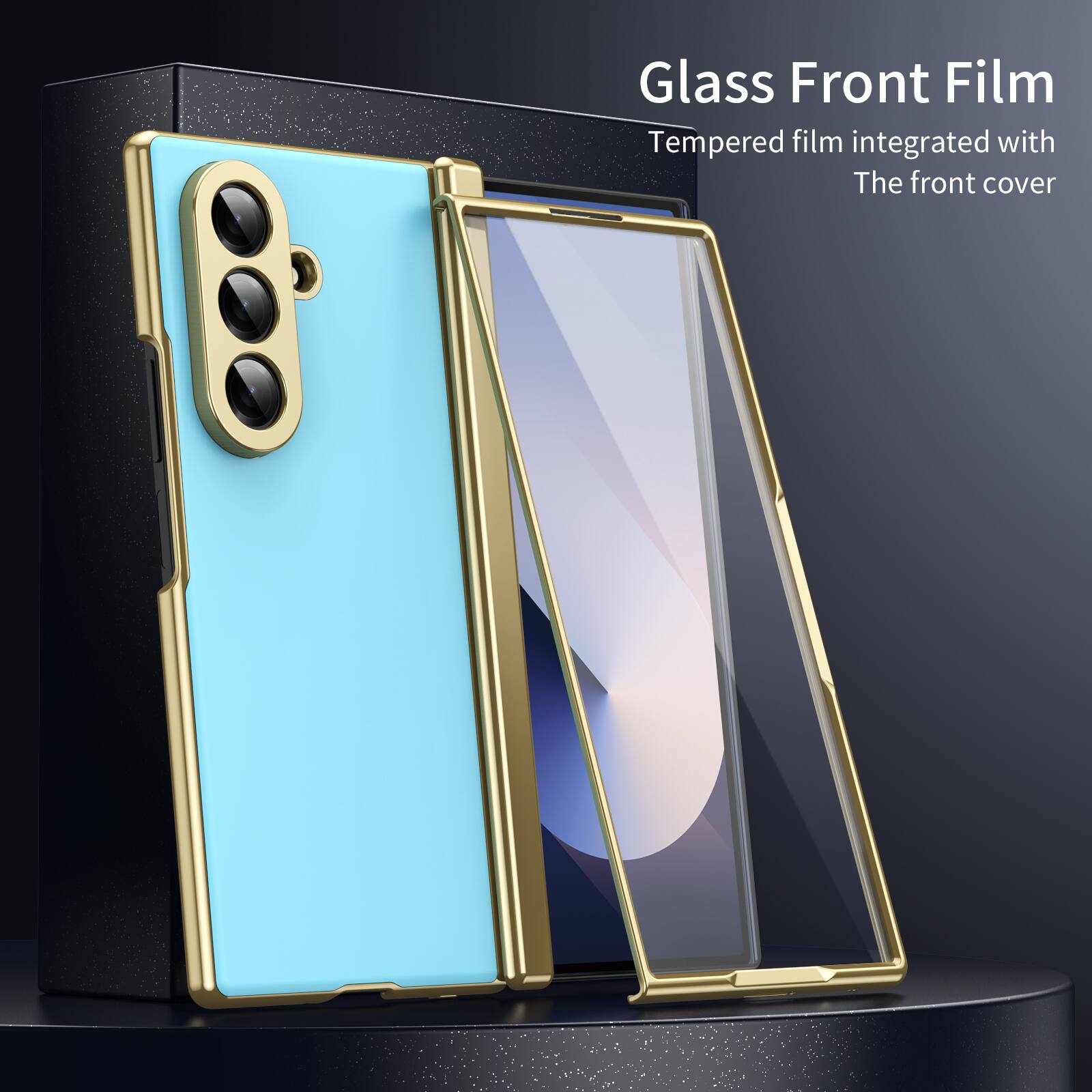 Glass Front Film  
Tempered film integrated with The front cover