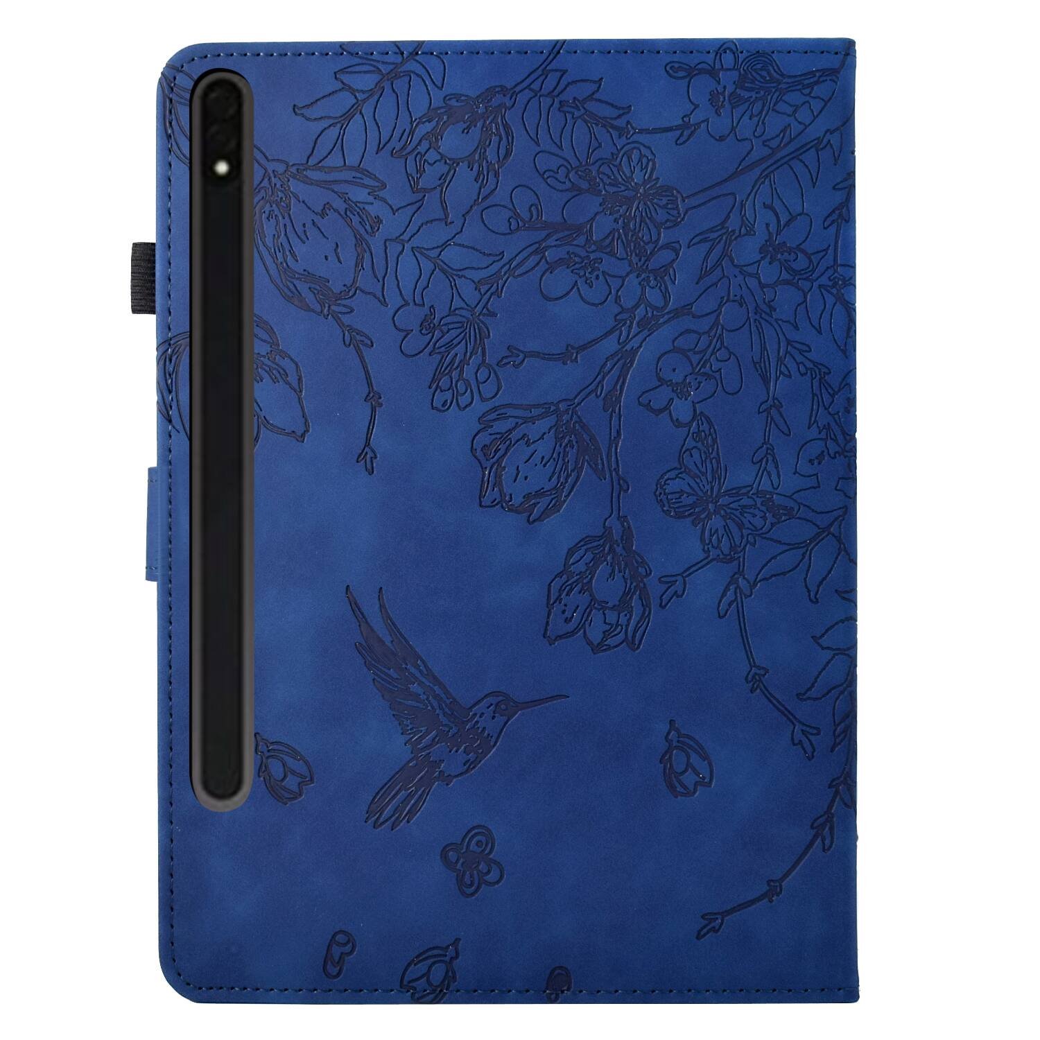 Alt View 4. Dteck - for Samsung Galaxy Tab S9 11.0" 2023 & S8 & S7 (SM-X710/X700/T870) Case,Embossed PU Leather Flip Card Slots Stand Cover - Darkblue.