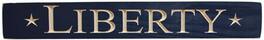 BreeBe - Liberty Engraved Sign 24" x 3.5" - Blue