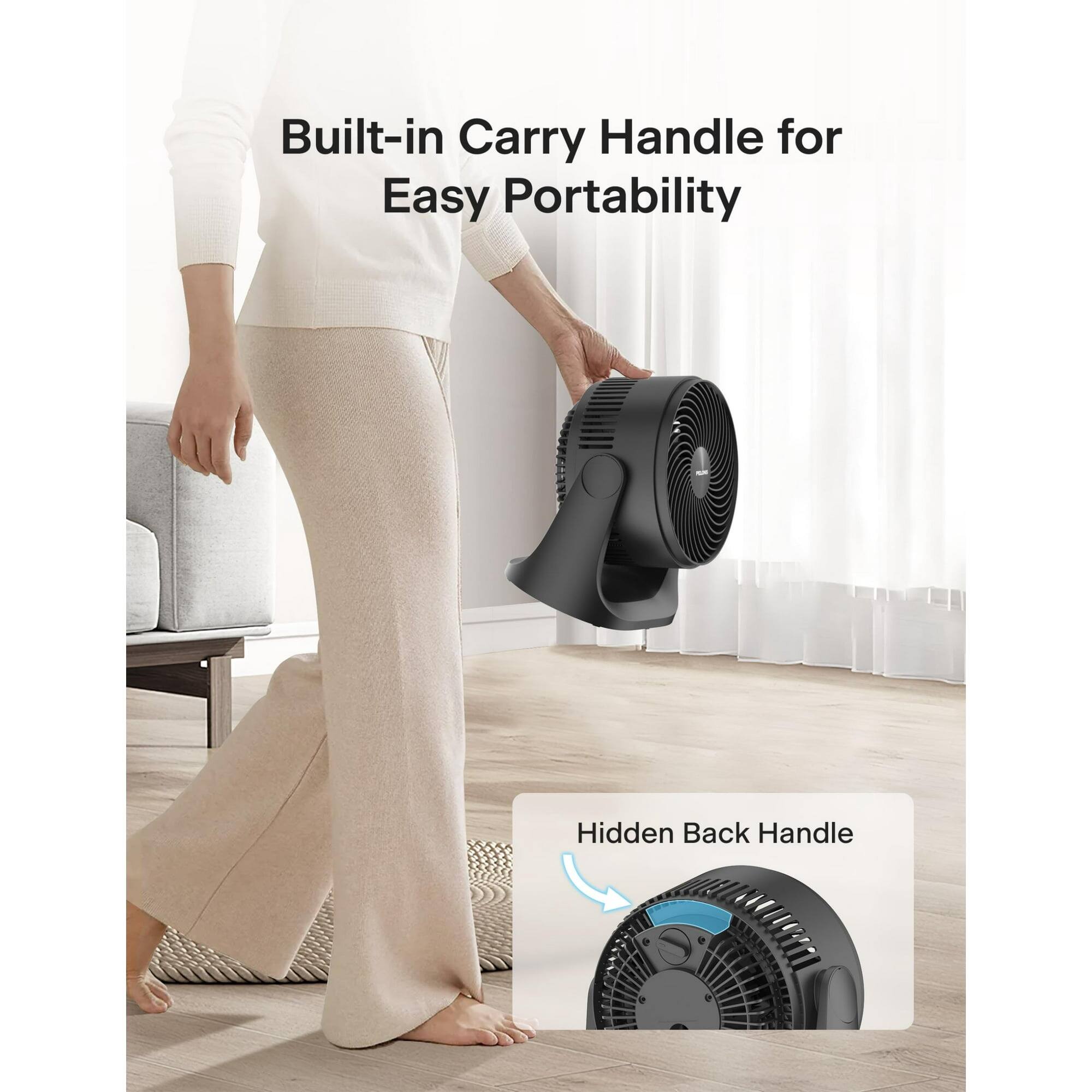 Built-in Carry Handle for Easy Portability

Hidden Back Handle