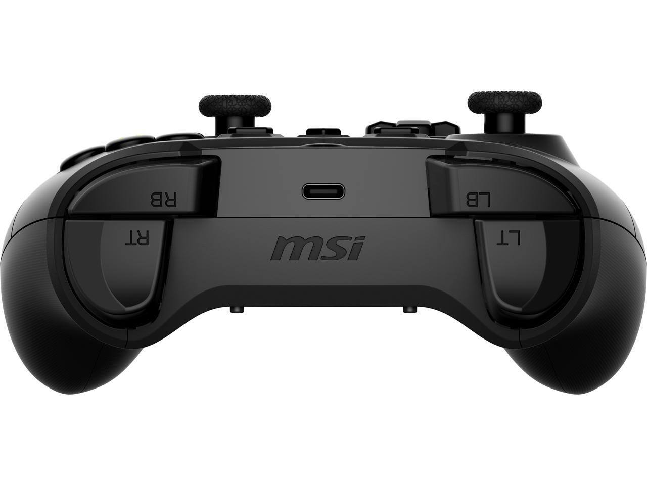 Alt View 7. MSI - MSI Force GC300 Wireless PC Game Controller, 2.4GHz, Bluetooth, USB-C - Black.