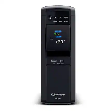 ENTER DISPLAY MUTE SETUP
CyberPower 1500VA
USB 3.1A USB-C