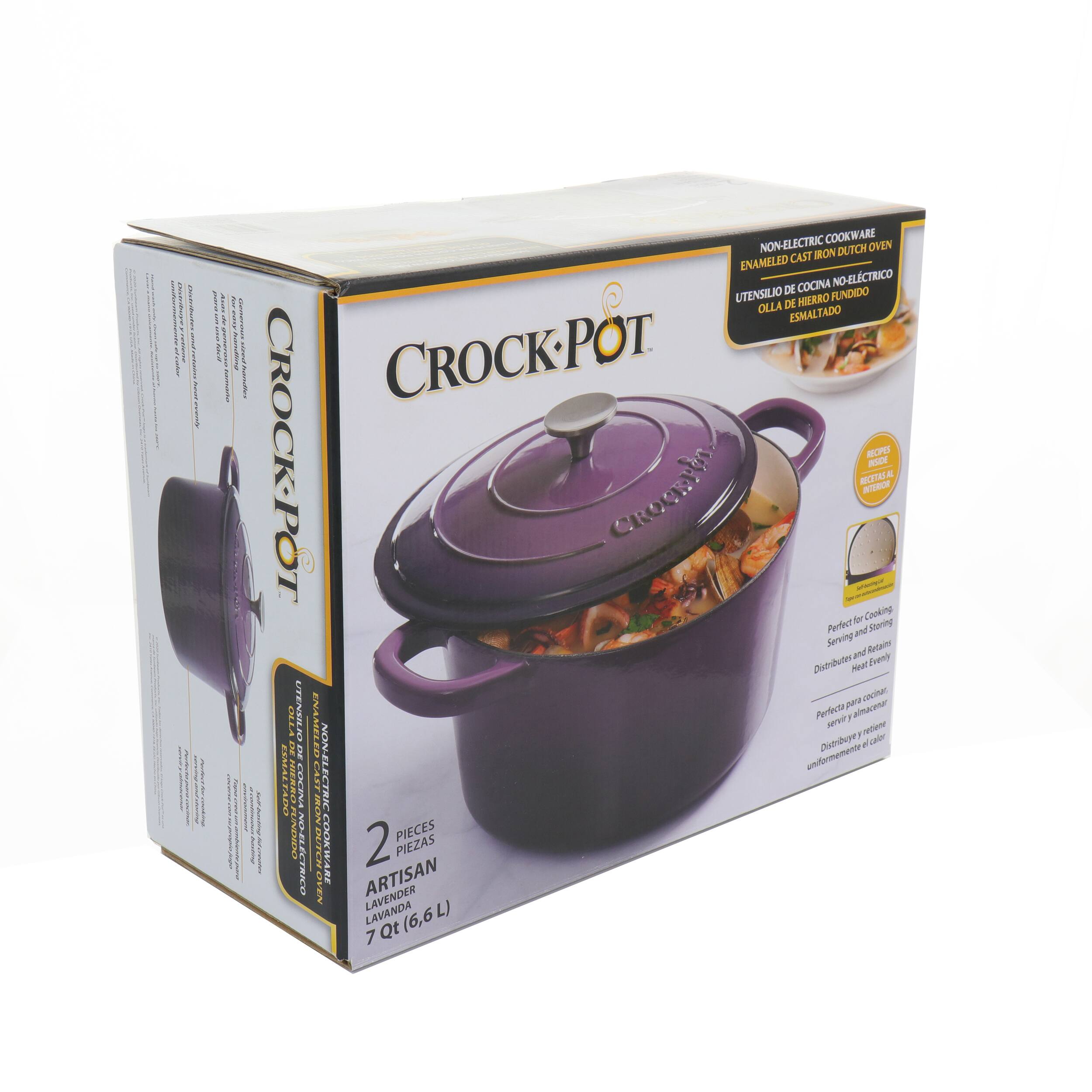 Crock-Pot is a brand of slow cooker that is known for its durability and ease of use. The slow cooker is made of cast iron and enameled, ensuring even heat distribution and easy cleaning. The lid of the Crock-Pot is designed to lock in heat and moisture, which helps to maintain the temperature and cook the food evenly. The slow cooker is suitable for both electric and non-electric ovens, making it a versatile and convenient option for cooking a variety of dishes. The Crock-Pot is available in different sizes, including a 6.6-quart model, and comes with a lid and a cooking pot.
