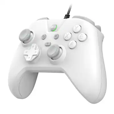 Cluzine - Wireless Game Controller for Switch, PC, PS3, PS4 & Steam with Vibration - White Cluzine - Wireless Game Controller for Switch, PC, PS3, PS4 & Steam with Vibration - White