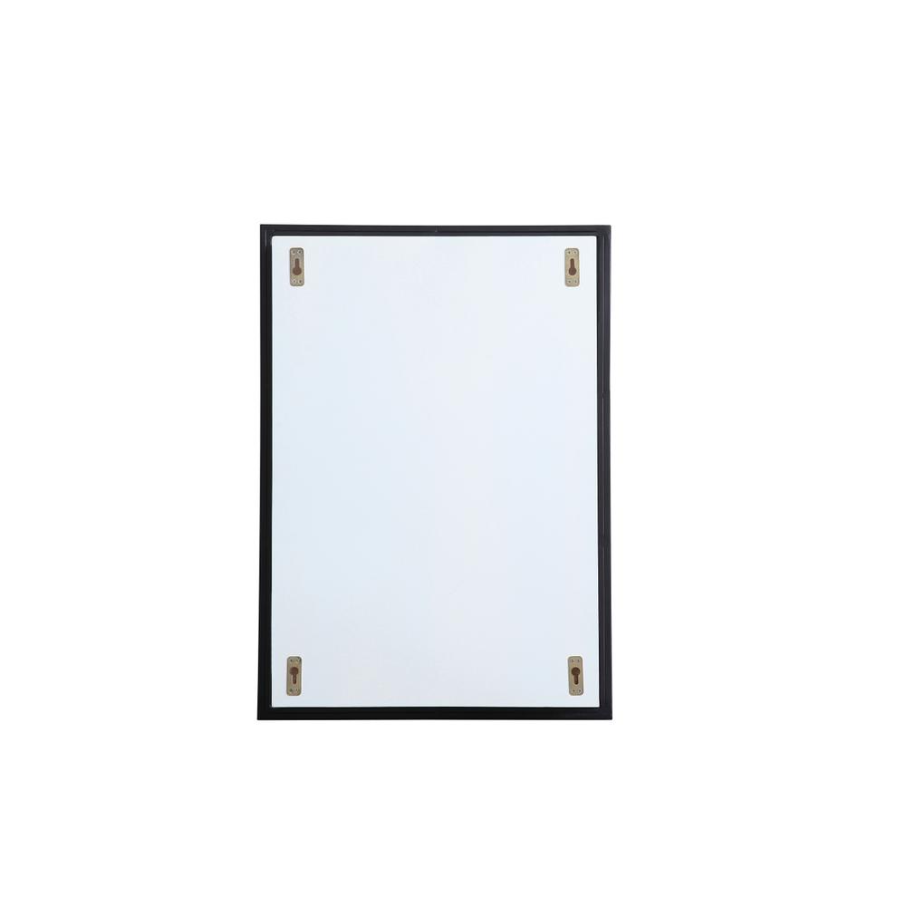 Angle. Elegant Decor - Metal mirror medicine cabinet 20 inch x 28 inch in Black - Black.