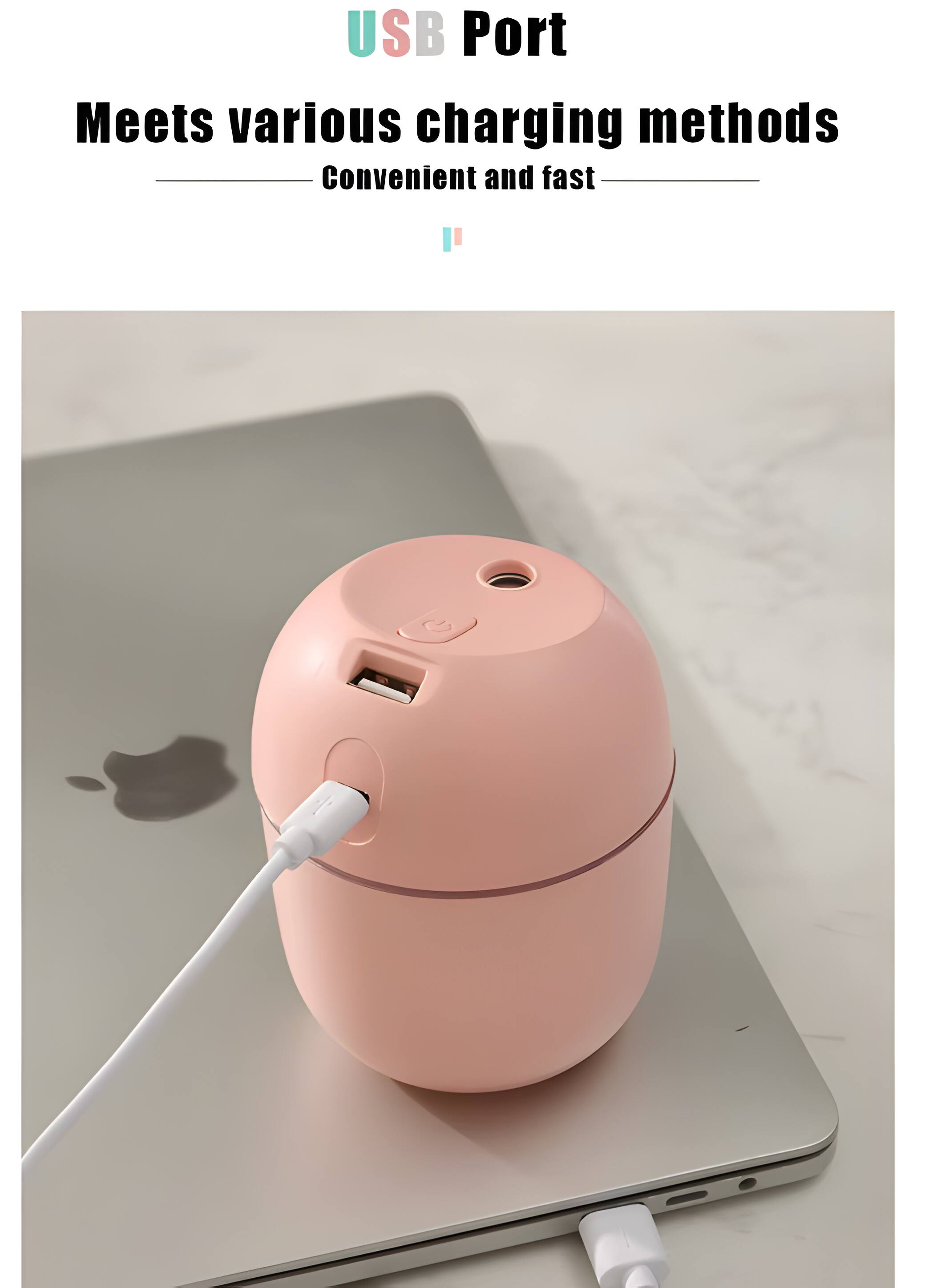 USB Port  
Meets various charging methods  
Convenient and fast