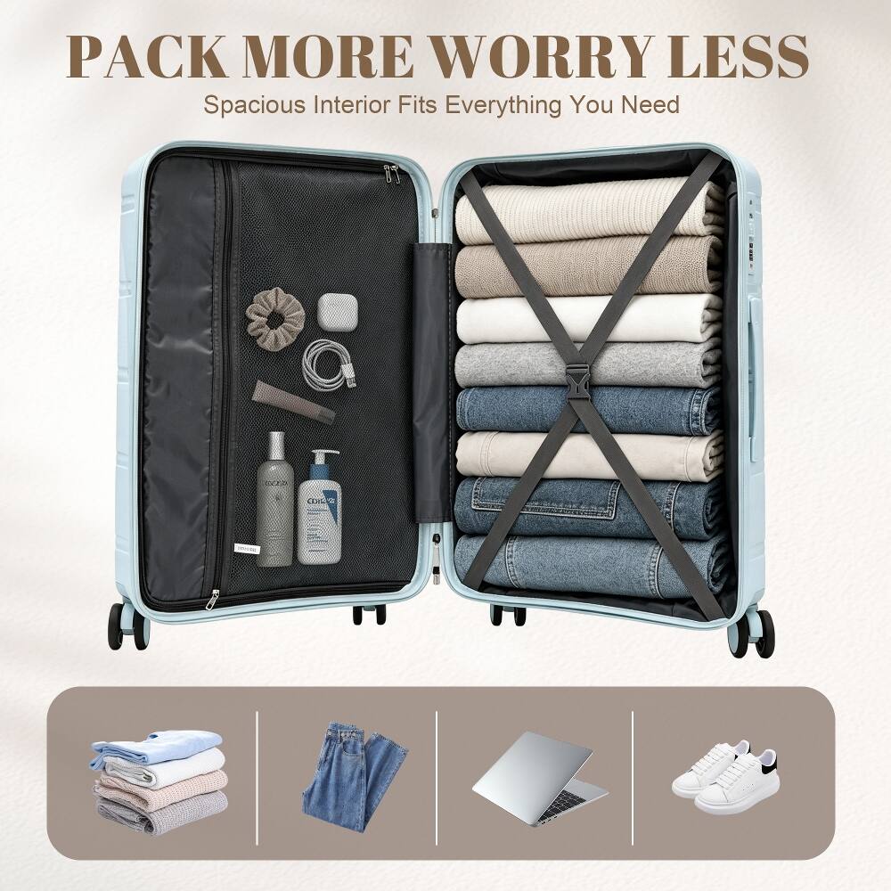 PACK MORE WORRY LESS  
Spacious Interior Fits Everything You Need