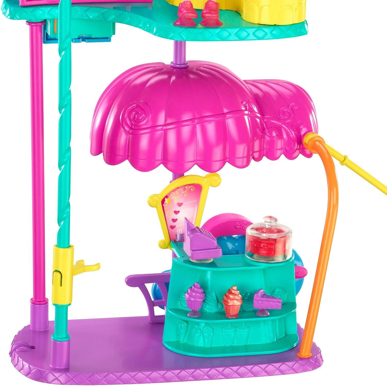 Alt View 5. Mattel - Polly Pocket Wall Party Cafe Playset - Safe Play for your Wall - Doll Included - Multi.