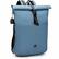 Front. Swissdigital Design - LAMONE Rolltop TSA-Friendly Water-Resistant Backpack With USB Charging Port RFID Protection and Fits Up to 16″ Laptop - Dark Blue.