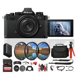 Nikon - Z fc DX-Format Mirrorless Camera with NIKKOR Retro Style Z 28mm f/2.8 (SE) Lens + More