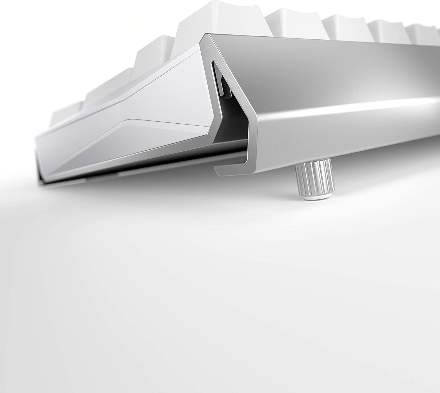 Back. Empire DigiLabs - Mx S Wired Mechanical Gaming Keyboard Aluminum Housing Built For Gamers W mx Switches Rgb Backlit Color Dis... - Front Lettering/Silent Red.