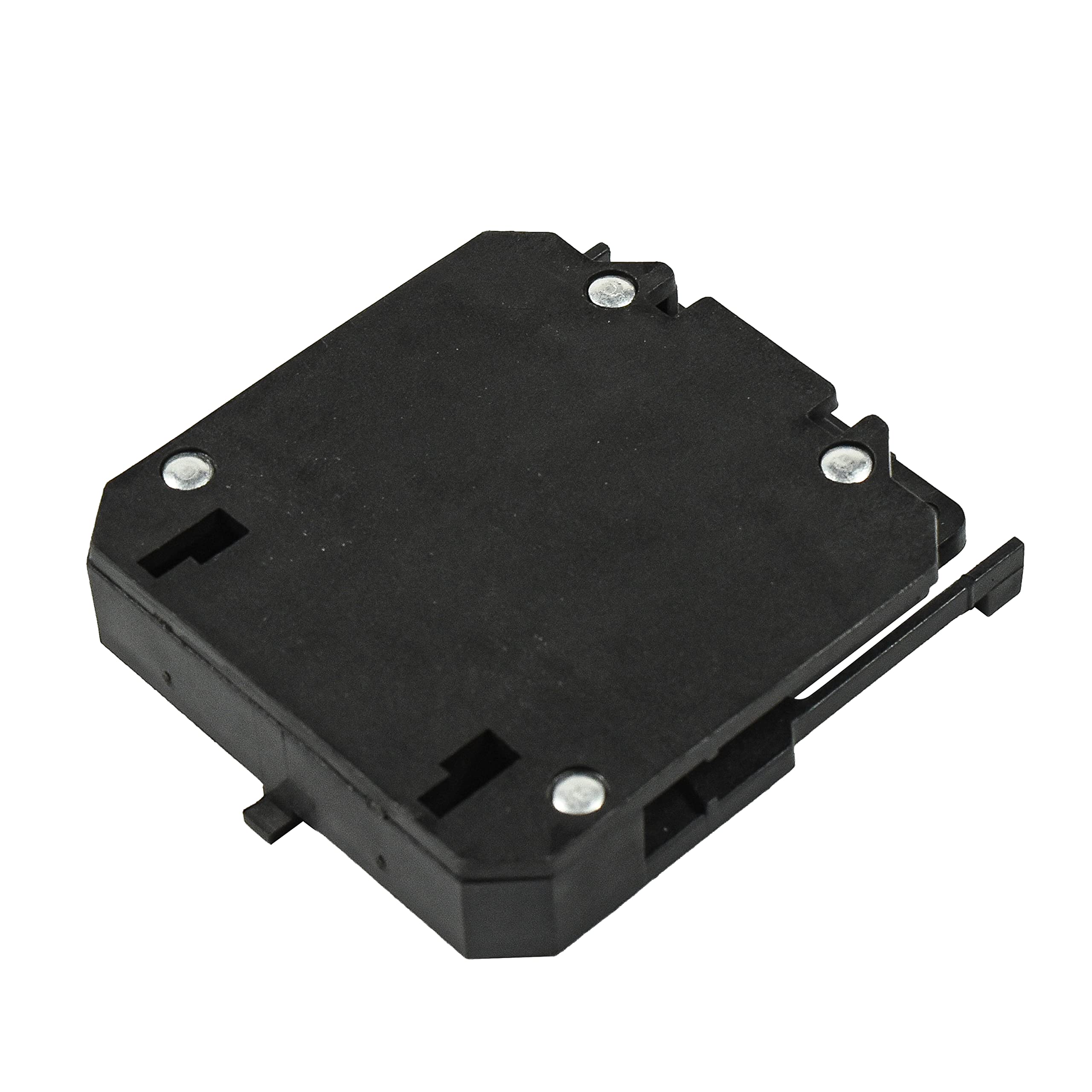 Angle. HQRP - Auxiliary Switch Replacement for SA1Z600VS - 10 A 600 VAC 1NO-1NC #6-32 Screw Terminals Contactor - Black.