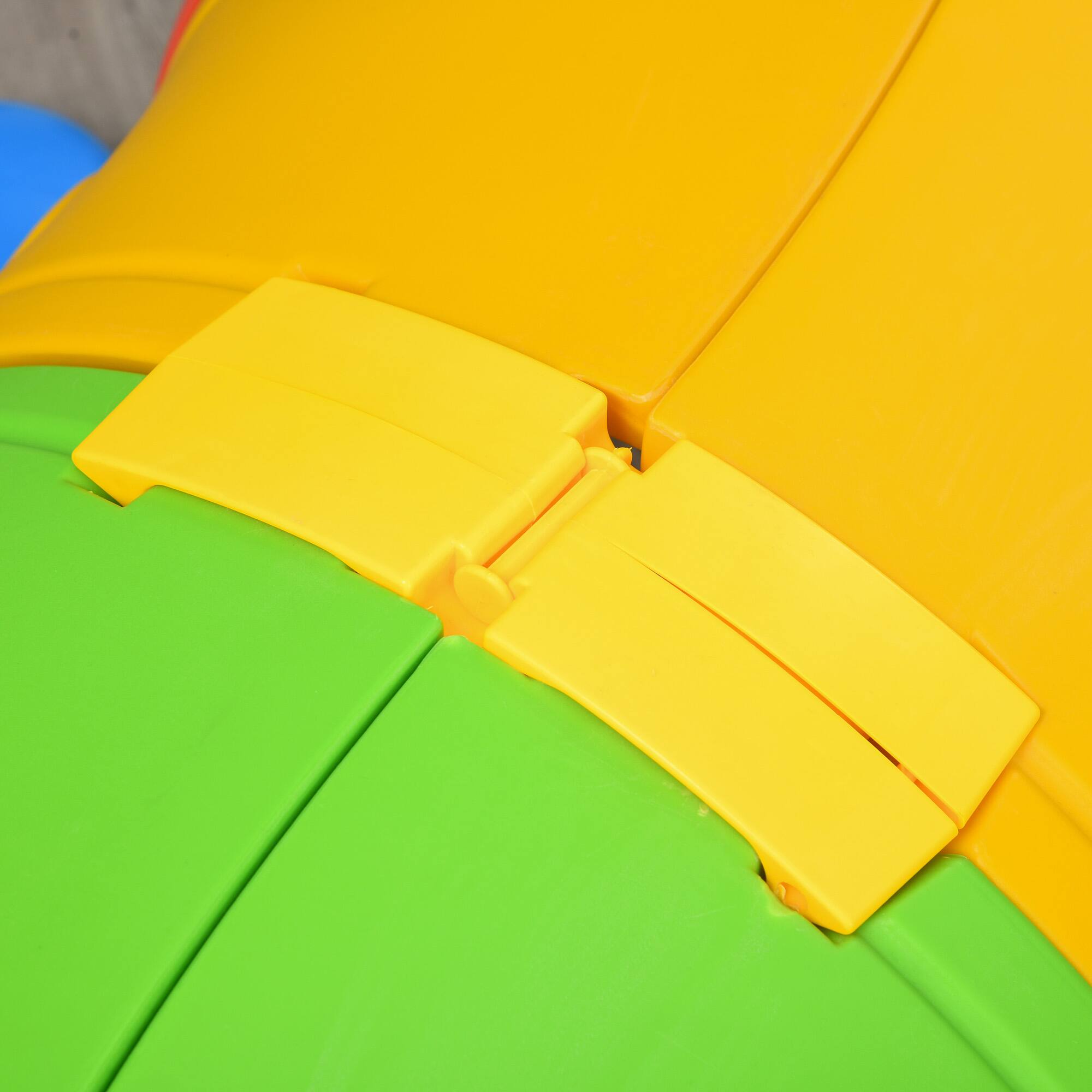 Alt View 5. Qaba - Caterpillar Tunnel, Toddler Tunnel for Crawl and Climb, Kids' Play Structure Indoor Outdoor, 4 Sections.