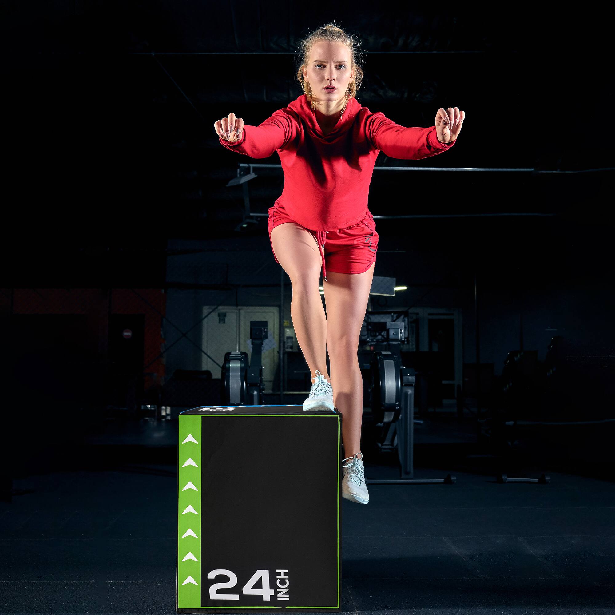 Alt View 2. BalanceFrom Fitness - BalanceFrom Fitness 10 Pound Versatile 3 in 1 Plyometric Jumping Exercise Box - Multi-Color.