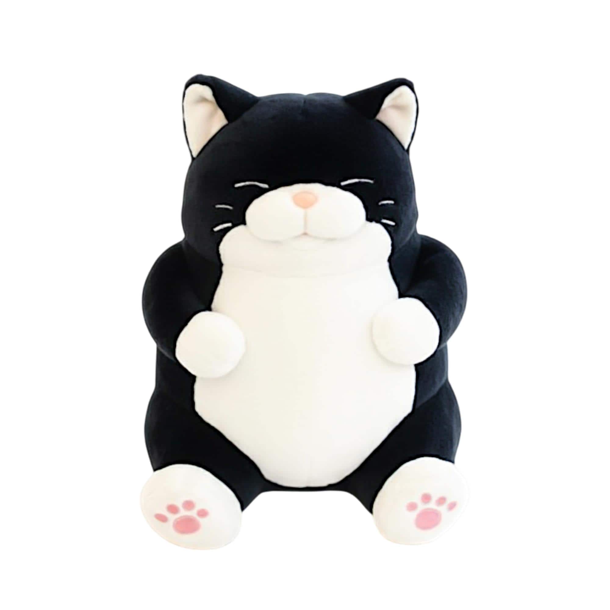 New Era Distribution - Chubby Meow 12 Inch Plush Pillow - Black price history on PriceWatchPro