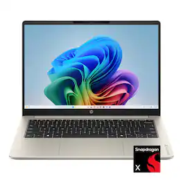HP - OmniBook 3 - 14" 2K Touchscreen Laptop - Snapdragon X - 16GB Memory - 512GB SSD - Copilot+ PC - Warm Gold