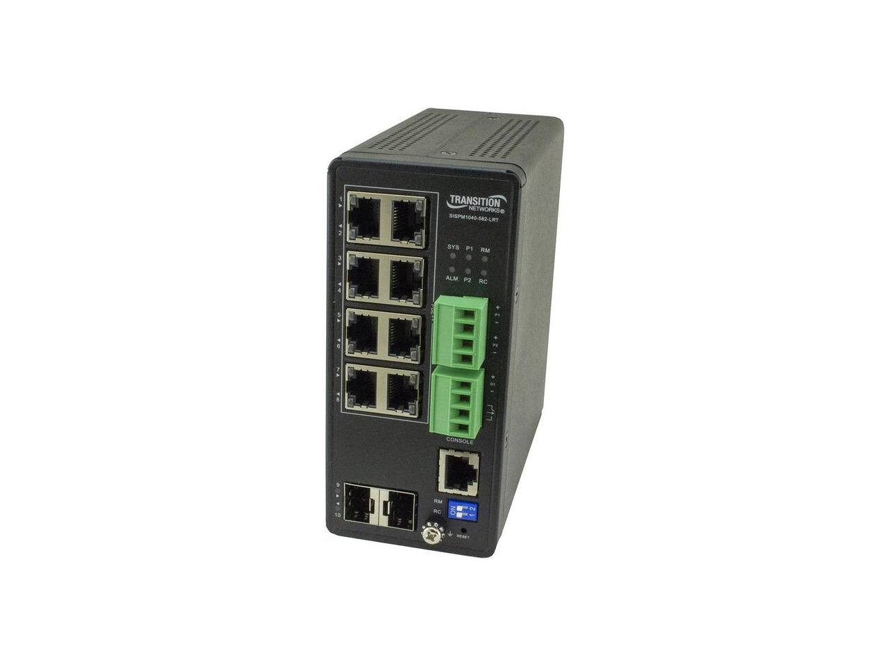 TRANSITION NETWORKS SISPM1040-582-LRT

BYS
pir-g
RM
ALM P2
HOCO
CONSOLE
10
RM MC