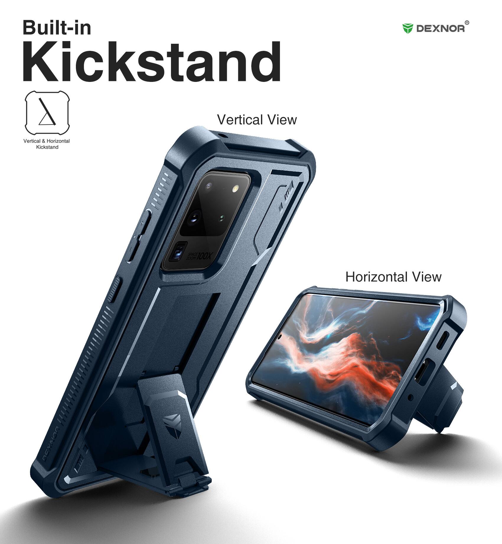 Built-in Kickstand

Vertical View

Horizontal View

Vertical & Horizontal Kickstand

DEXNOR

100X