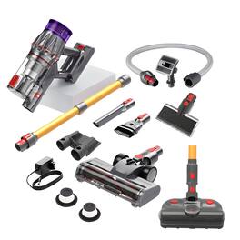 Cluzine - Cordless Mite Remover, Brushless Motor & Multi-Brush for Bedding & Pet Hair