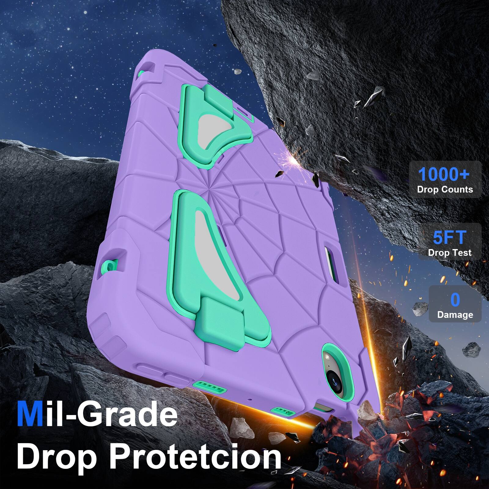 UUCOVER Kids Case for iPad mini A17 Pro 8.3 inch 2024/mini 6th Gen 2021 ...