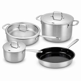 Alva - Maestro 5-Ply Stainless Steel 7-Piece Cookware Set - Silver